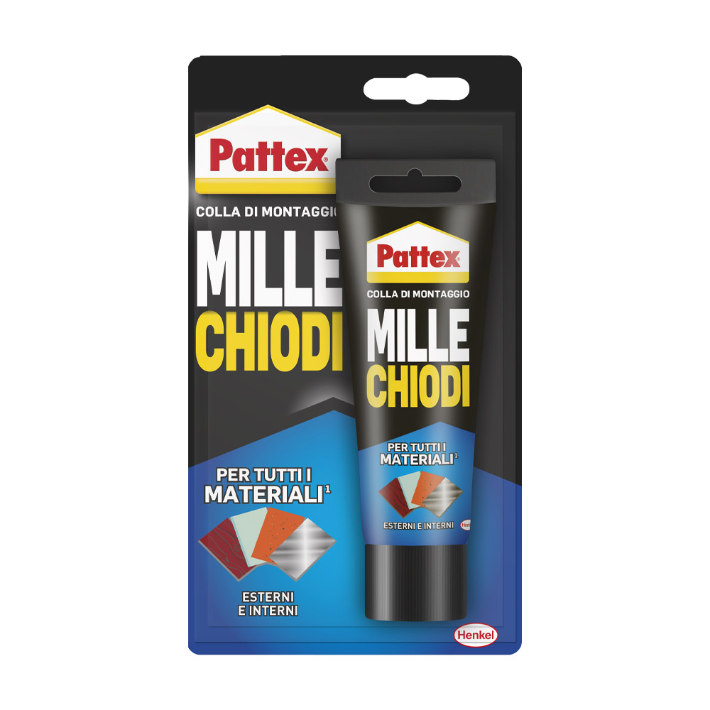 Adesivo di montaggio millechiodi esterni ed interni pattex 100 gr.